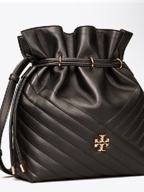 Tory Burch Handbags - Tory Burch Kira Quilted Chevron Drawstring bucket Bag